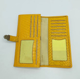 کیف پول چرم گاوی دست دوز اصل بافت ماری EMBOSSED