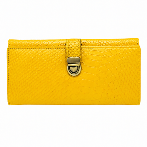 کیف پول چرم گاوی دست دوز اصل بافت ماری EMBOSSED