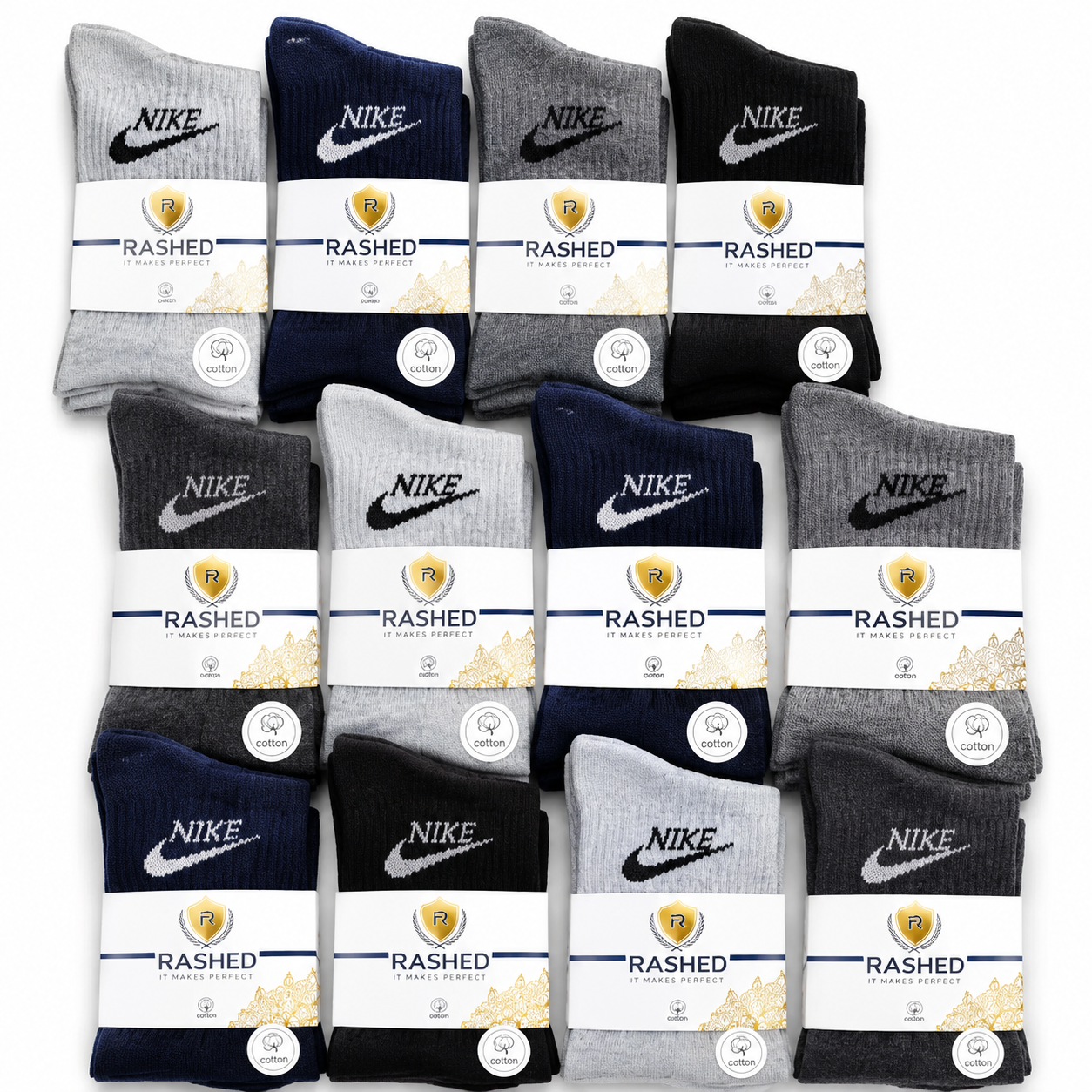 جوراب نیم ساق مردانه بسته 12تایی NIKE