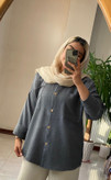 مانتو پشت دکمه نوشین جنس عالی noshin