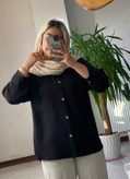 مانتو پشت دکمه نوشین جنس عالی noshin