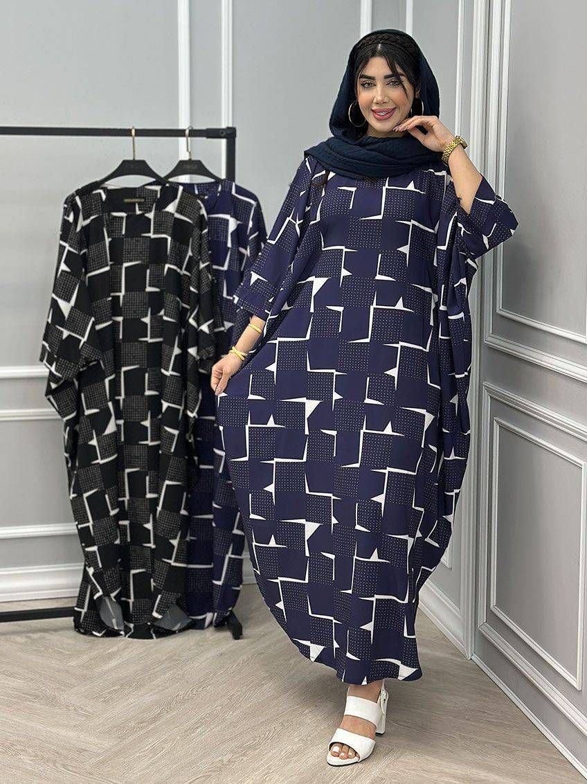 مانتو پیراهنی طرح دار