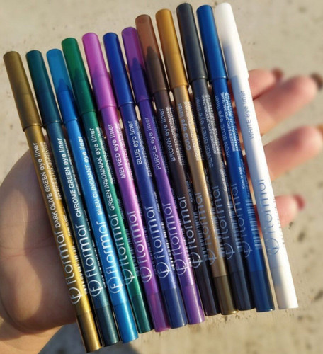خط چشم رنگی12عددی FLORMAR EYE LINER