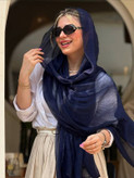 شال پلیسه دور گان دوزی