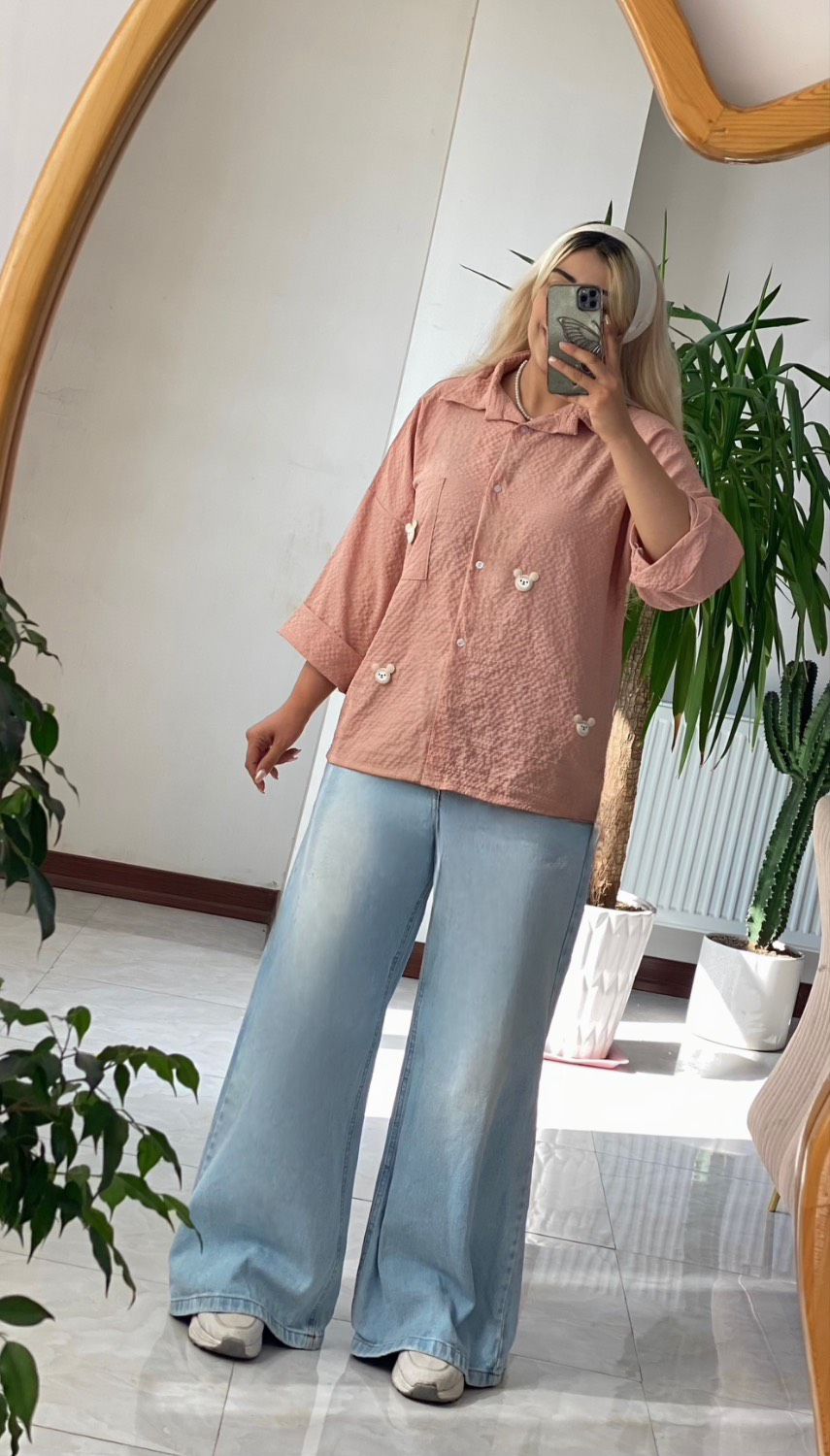 شومیز مانتویی تدی