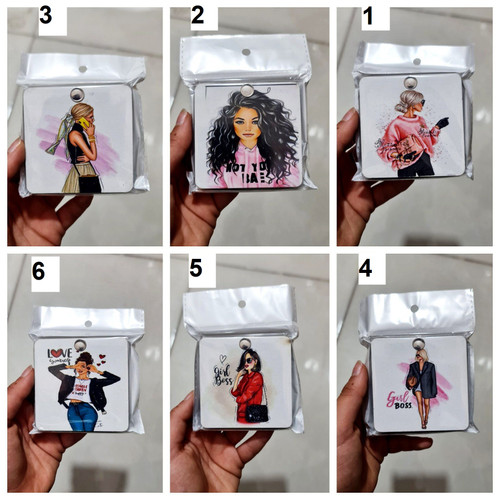 آینه مربعی دخترانه
