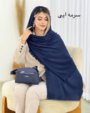 شال کتان رنگی