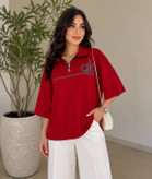 تیشرت لانگ طرح alo