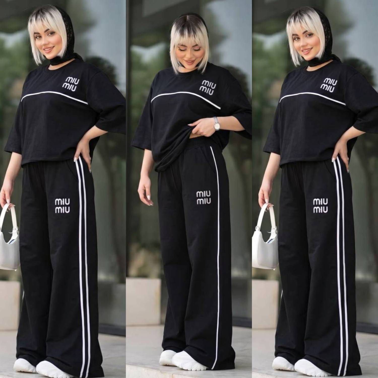 ست تیشرت شلوار miu miu