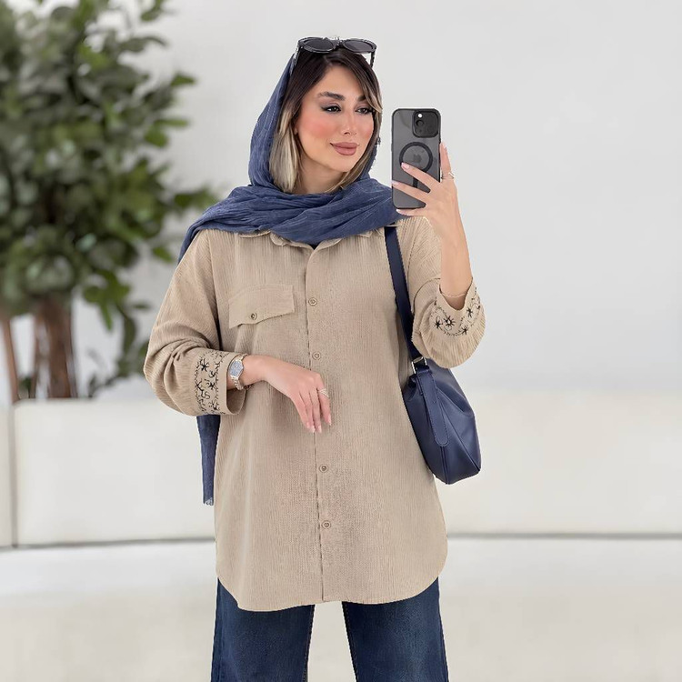 ملنتو شومیزی گلدوزی