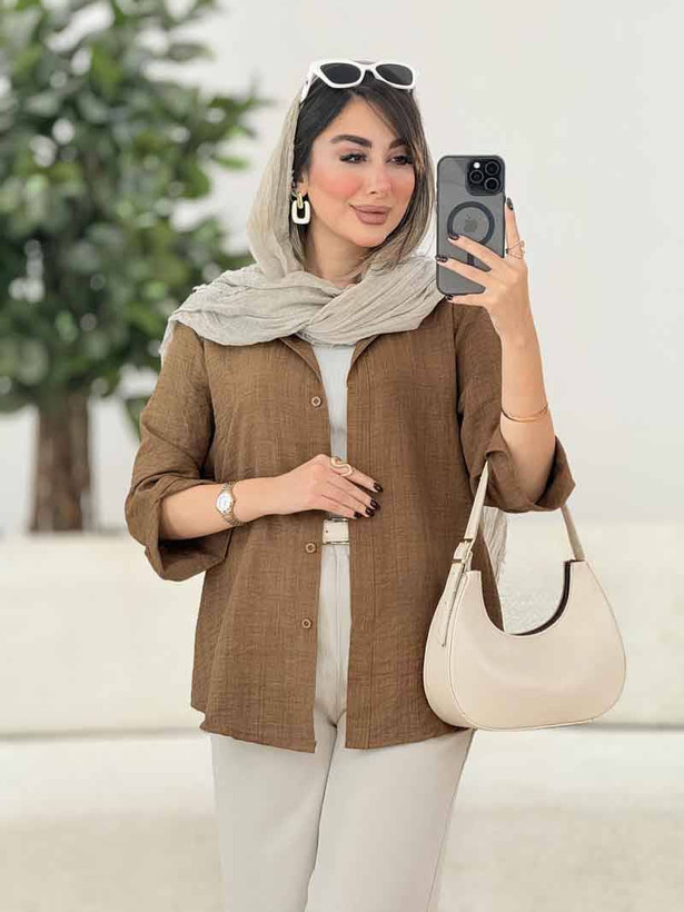 شومیز تابستونی یاسی خنک