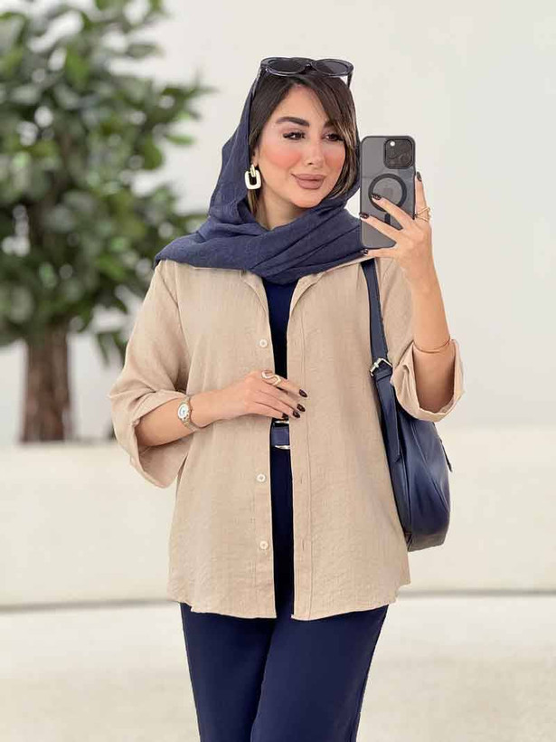 شومیز تابستونی یاسی خنک