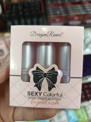 پک 3 عددی رژلب جامد شاین دار dragon Ronee