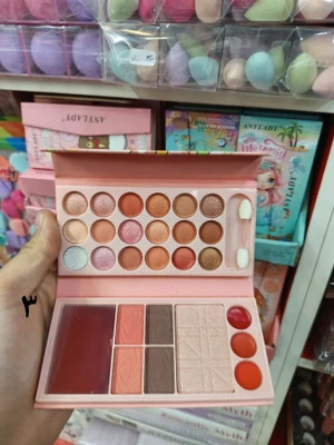 پلت سایه* رژ گونه*رژ*هایلایتر کتابی