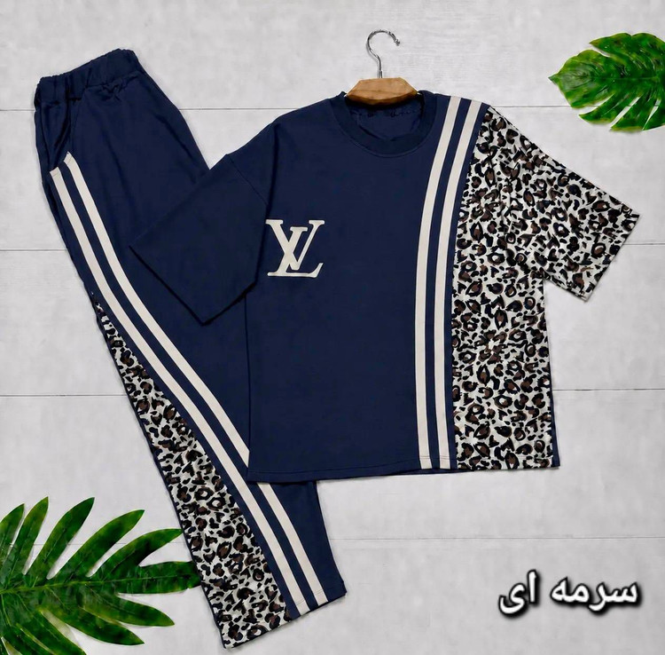 ست تیشرت شلوار پلنگی