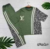 ست تیشرت شلوار پلنگی