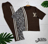 ست تیشرت شلوار پلنگی