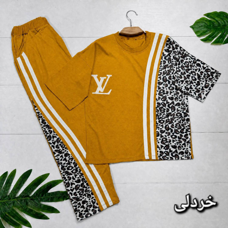 ست تیشرت شلوار پلنگی