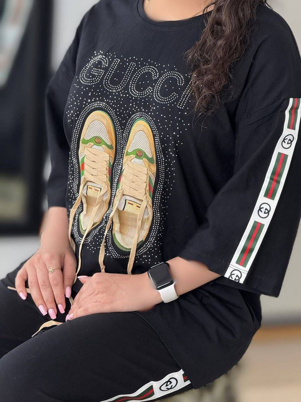 ست تیشرت شلوار مشکی