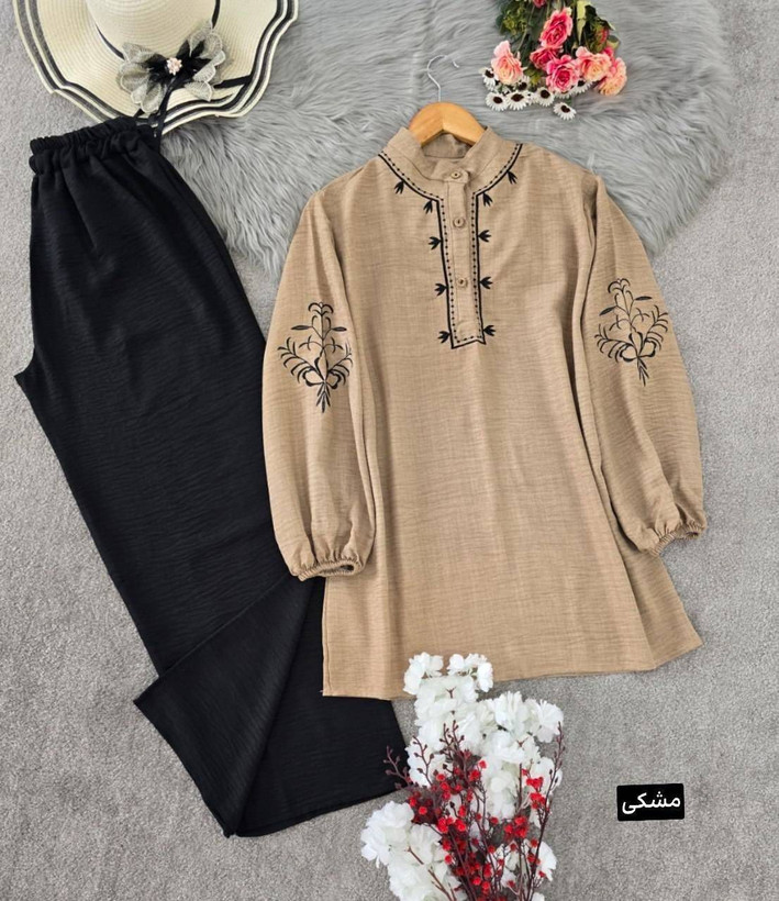 تونیک شلوار گندم حراجی