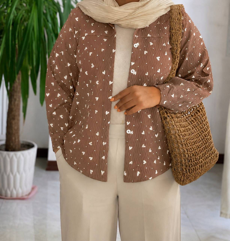 مانتو شومیزی قلبی