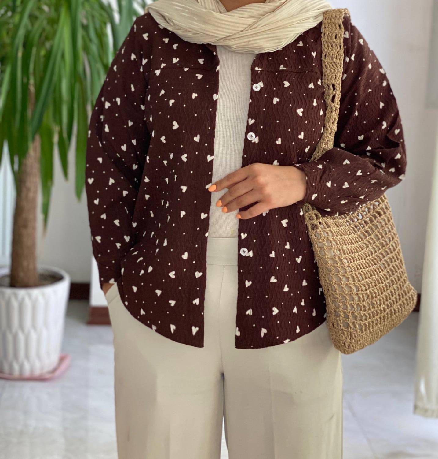 مانتو شومیزی قلبی