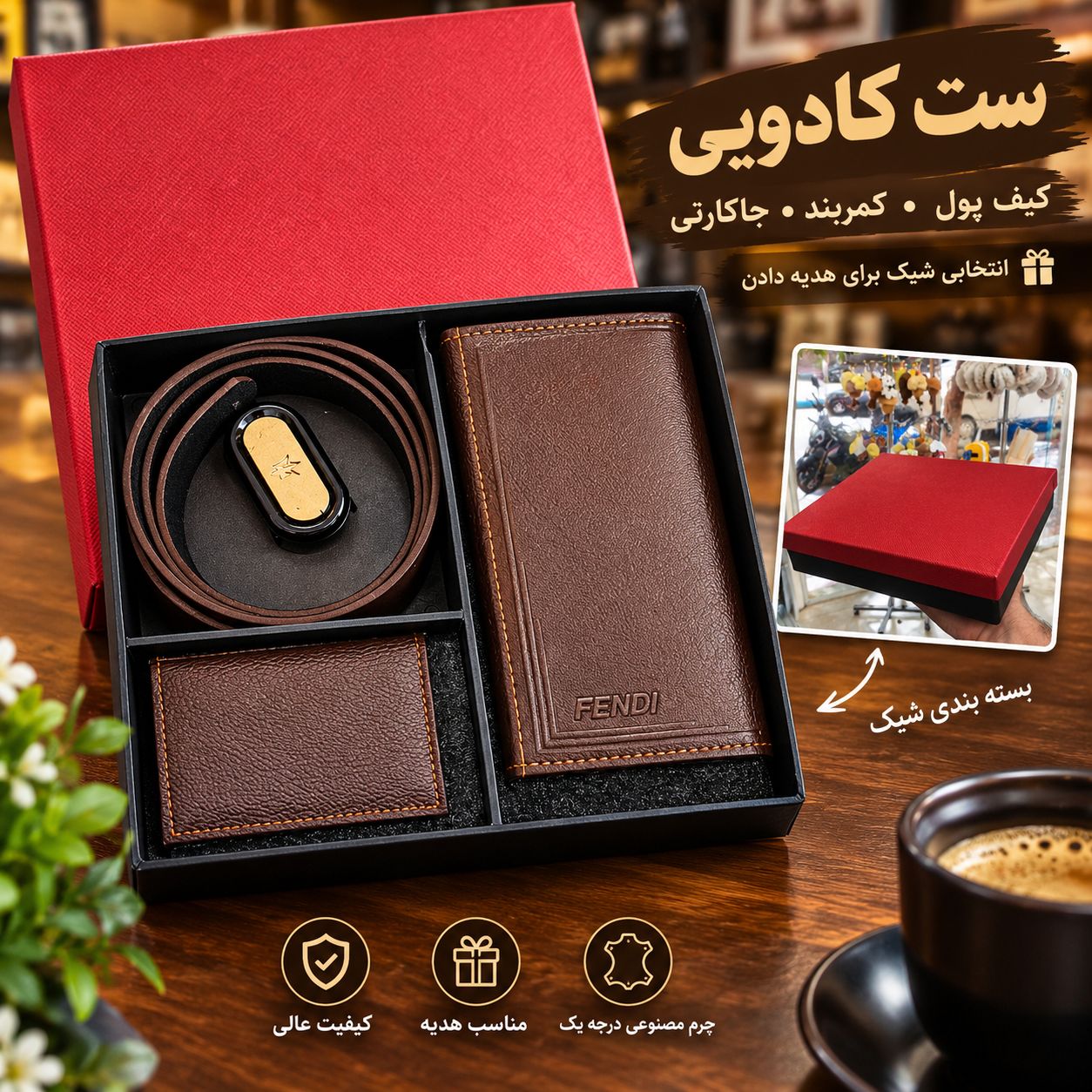 ست کادویی مردانه در بسته بندی شیک