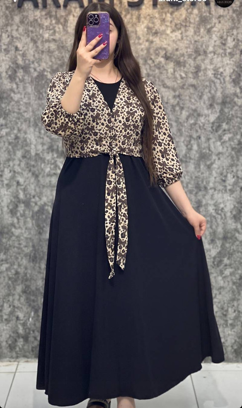 دو تیکه سارافون شومیز پلنگی
